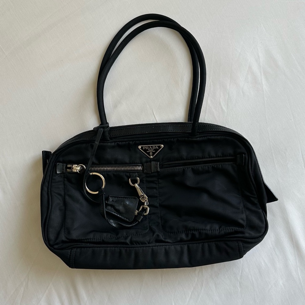 Prada Black Nylon Shoulder Bag